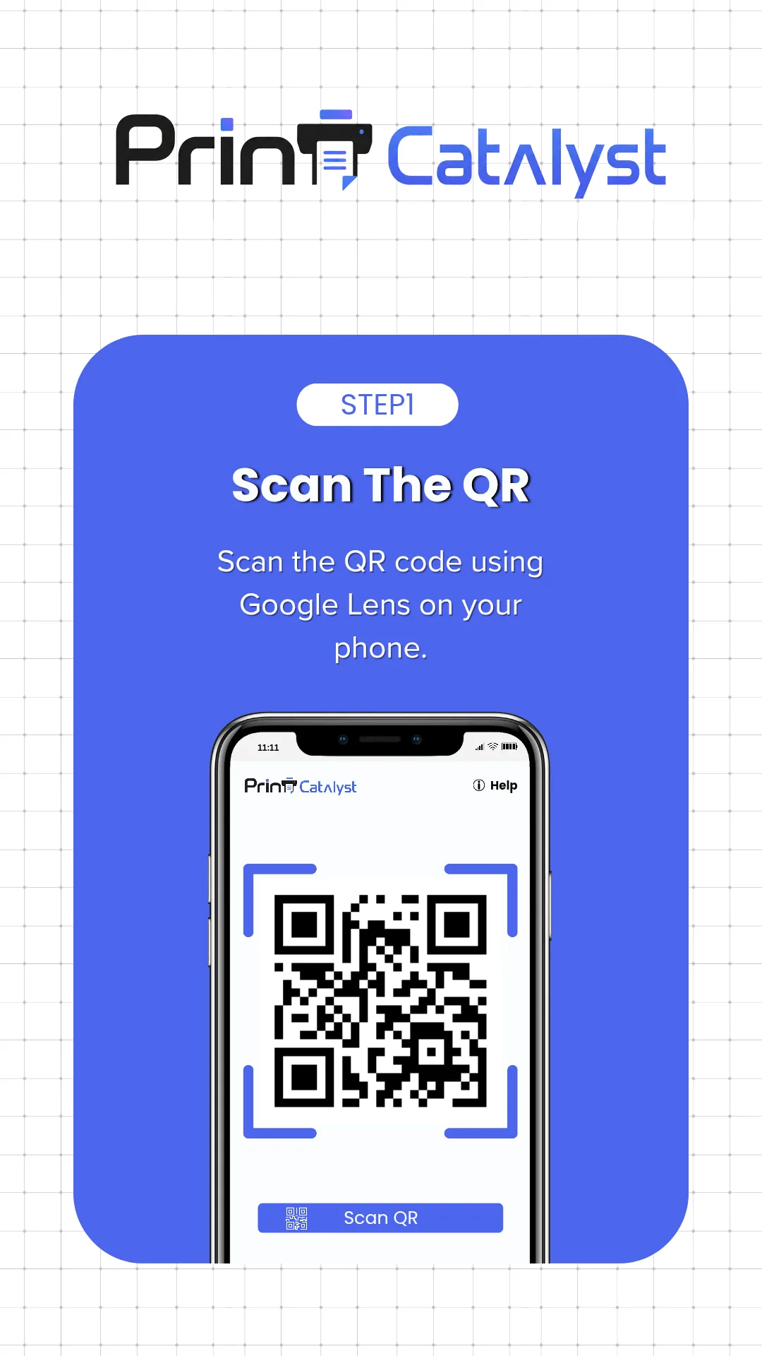 Step 1: Scan the shop QR code