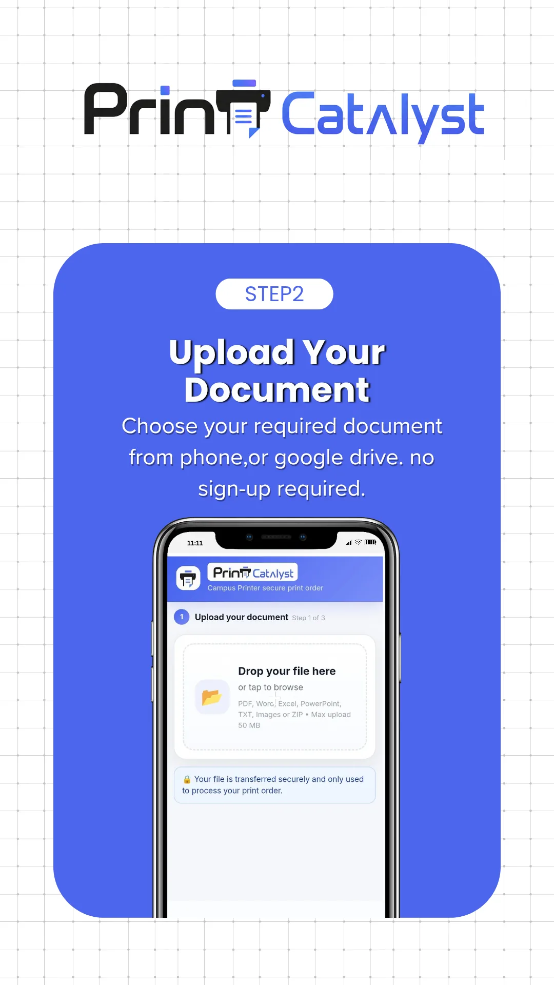 Step 2: Upload documents