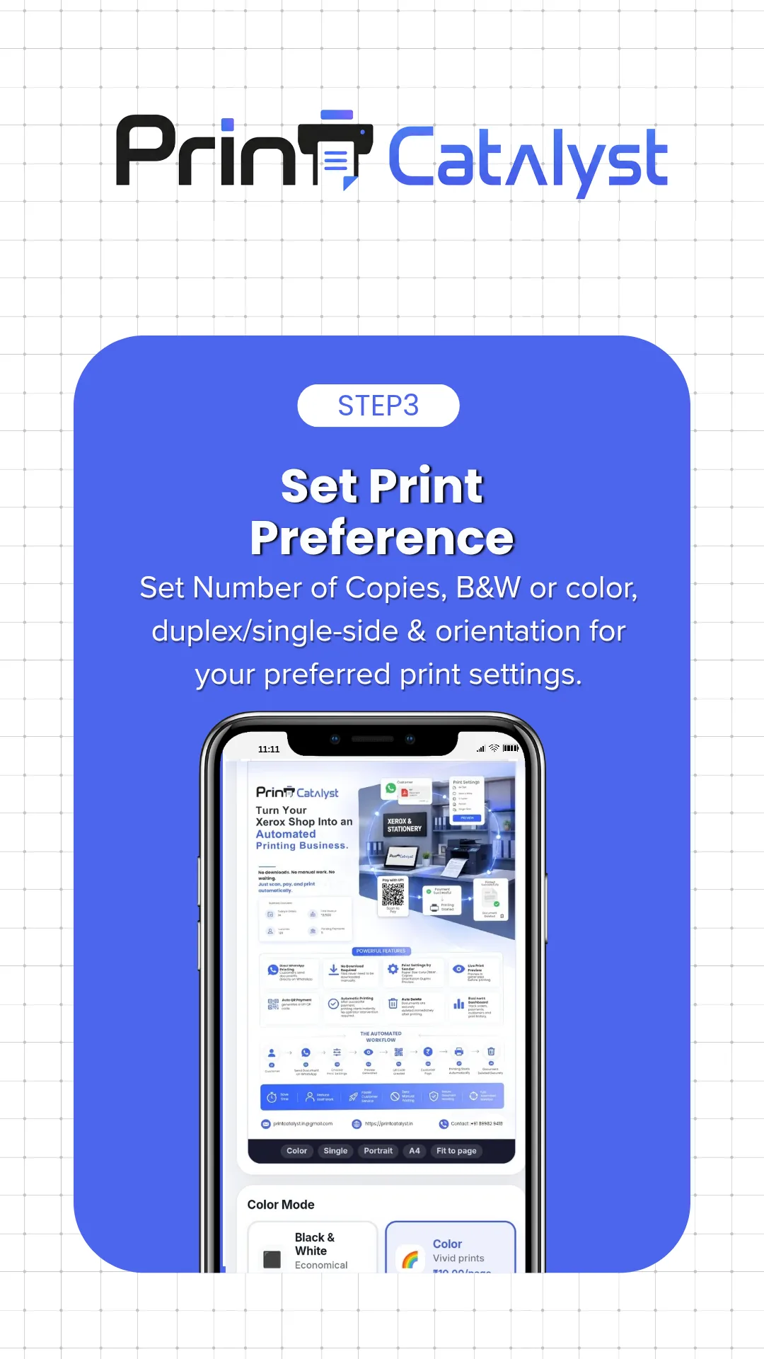 Step 3: Choose print options